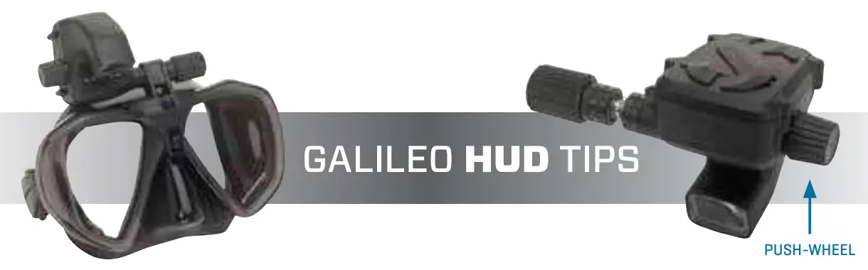 SCUBAPRO Galileo HUD Mask Mounted Hands Free Dive Computer - fig 1