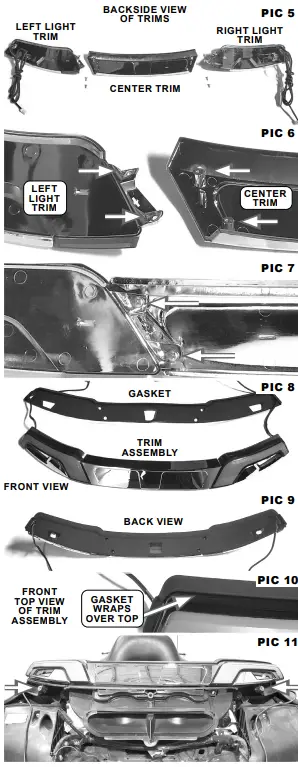 KURYAKYN 2948 Tracer Chrome Windshield Trim Lights-FIG4