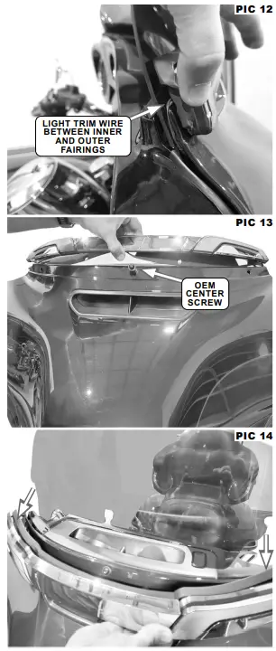 KURYAKYN 2948 Tracer Chrome Windshield Trim Lights-FIG5