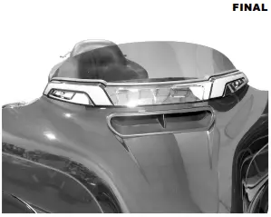 KURYAKYN 2948 Tracer Chrome Windshield Trim Lights-FIG7