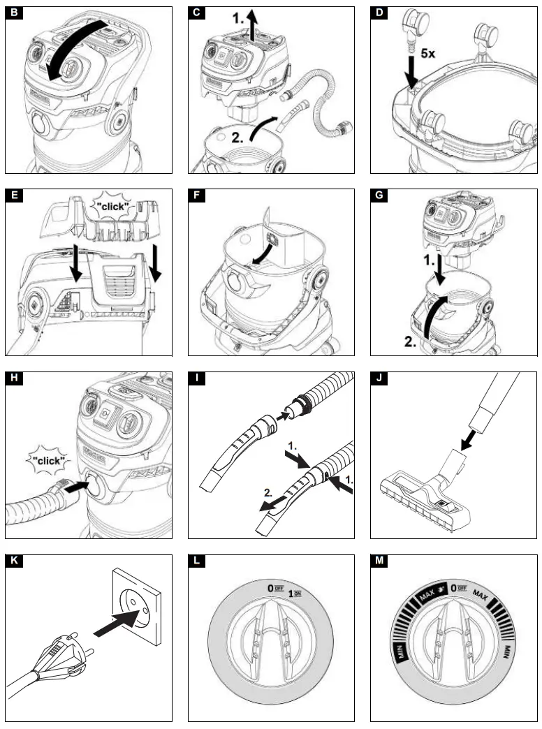 KARCHER WD 5 Wet and Dry Vacuum - Fig 1