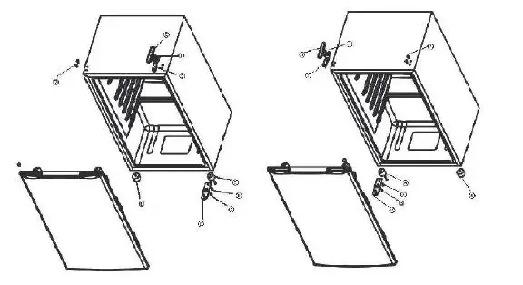 Upstreman BR321 Single Door Compact Refrigerator-2
