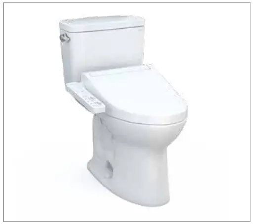 TOTO MW7763074CSG Drak WASHLET Plus C2 Two-Piece Toilet