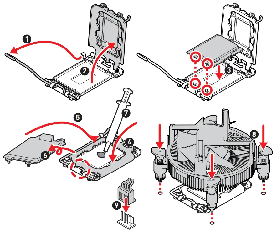 msi PRO Z690 P DDR4 Motherboard - CPU Socket