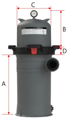 Emox ICF200 Single Element Cartridge Filter - Fig 1