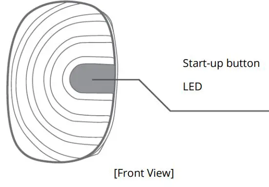alza SPTTHR011 ANT+ Bluetooth Heart Rate Armband User Manual - Front View