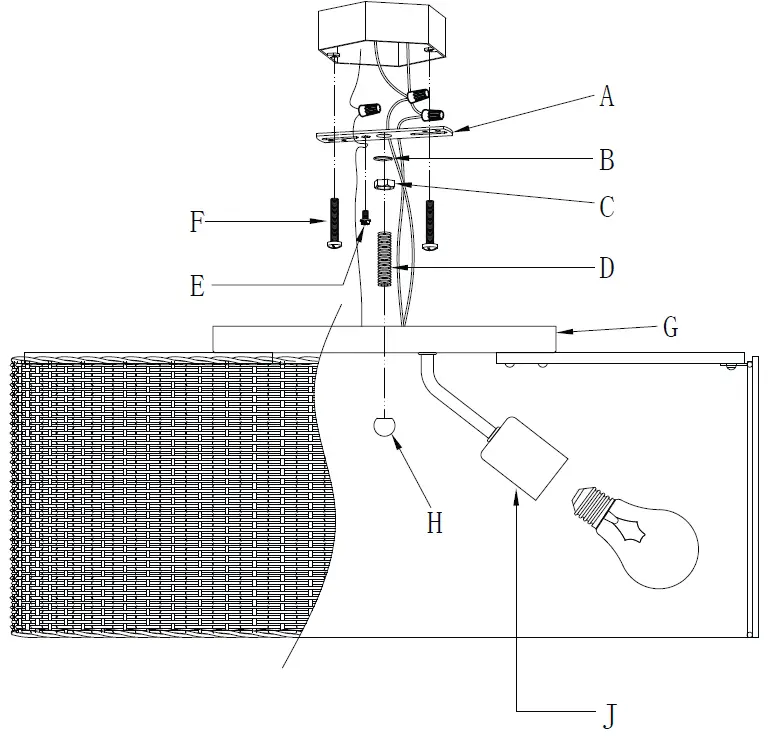 GOLDEN-LIGHTING-1084-5FM-BLK-BW-Erma-Matte-Black-Flush-Mount-Lighting-5