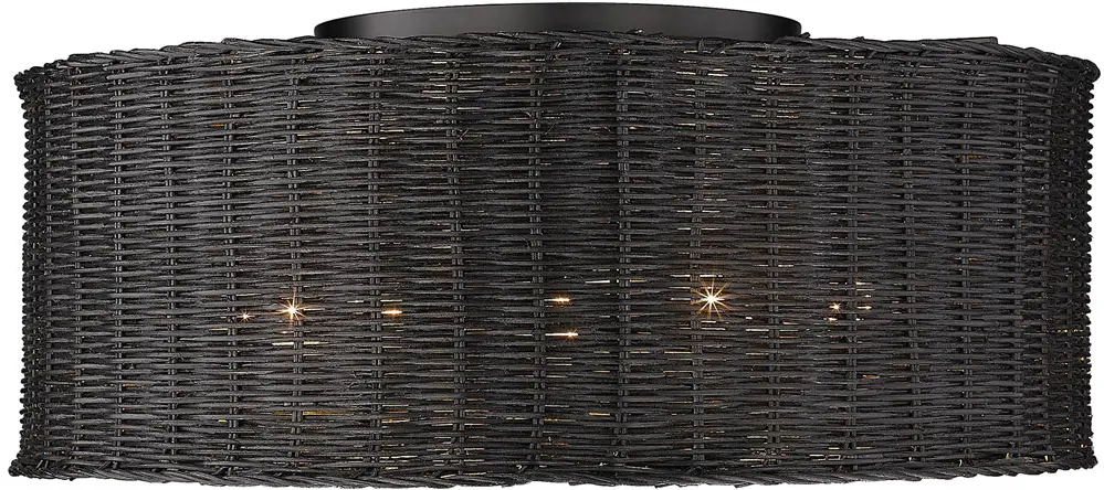 GOLDEN-LIGHTING-1084-5FM-BLK-BW-Erma-Matte-Black-Flush-Mount-Lighting-PRO