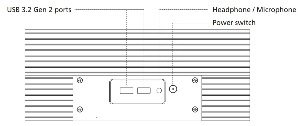 akasa A-NUC87-A1B Fanless Case - Figure 2
