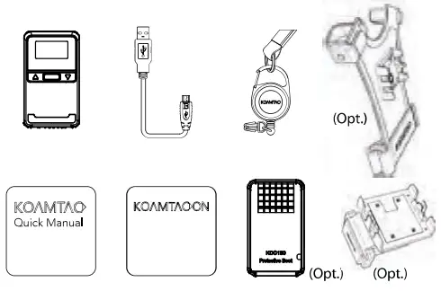 KOAMTAC KDC180 Mini Wearable Rugged Scanner - Figure 1