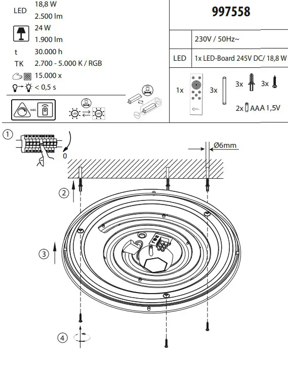Paul Neuhaus 14376 Ceiling Light (1)