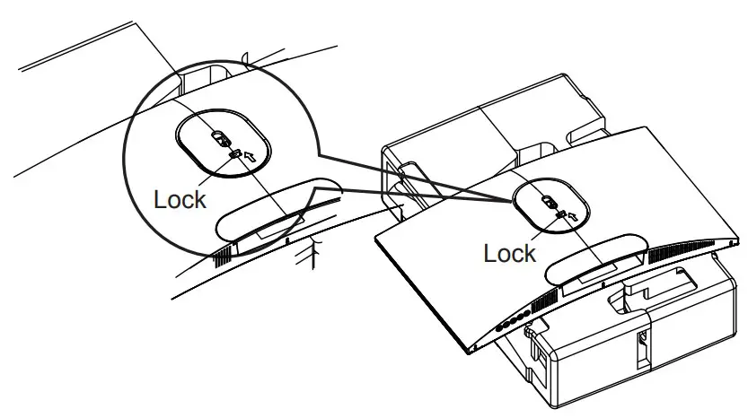 Attaching the monitor