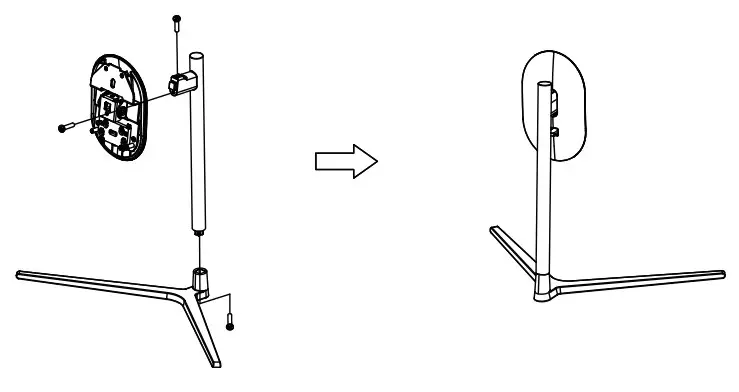 Attaching the monitor