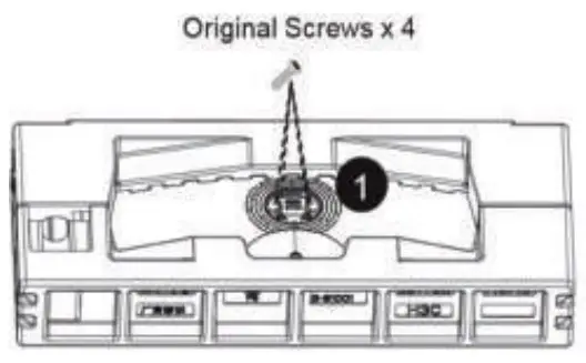 Attaching the monitor on the wall