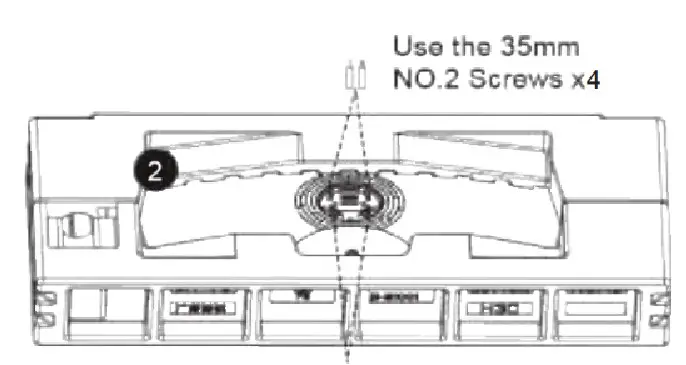 Attaching the monitor on the wall