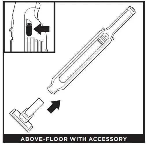 Shark Cordless Handheld Vacuum - ABOVE-FLOOR WITH ACCESSORY