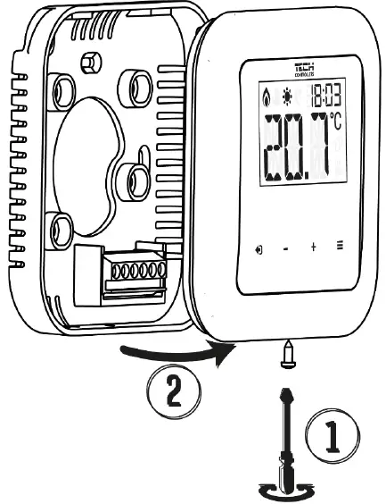 TECH CONTROLLERS EU-RI-1 Wire Room Thermostat 01