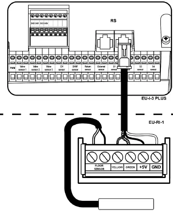 TECH CONTROLLERS EU-RI-1 Wire Room Thermostat 03