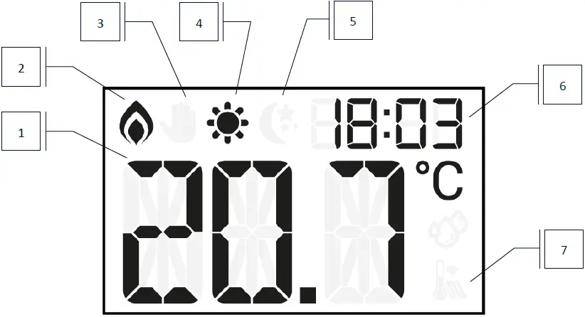 TECH CONTROLLERS EU-RI-1 Wire Room Thermostat 06