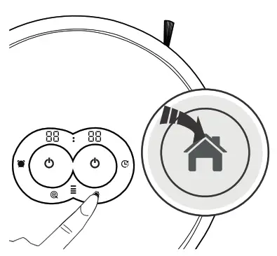 myVacBot SN500 Robot Vacuum - OFF button