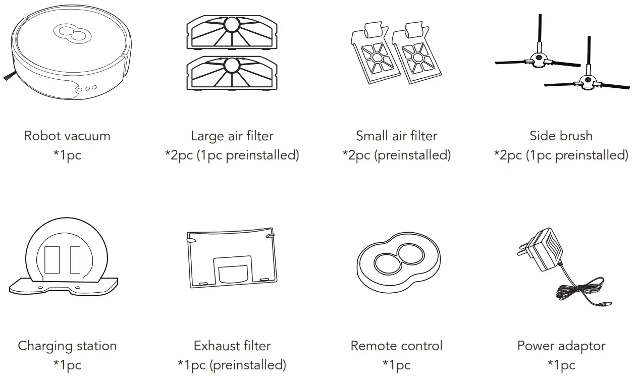 myVacBot SN500 Robot Vacuum - PARTS