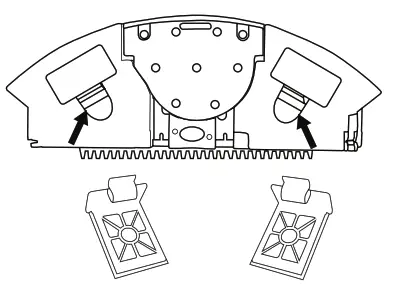 myVacBot SN500 Robot Vacuum -Press the clips