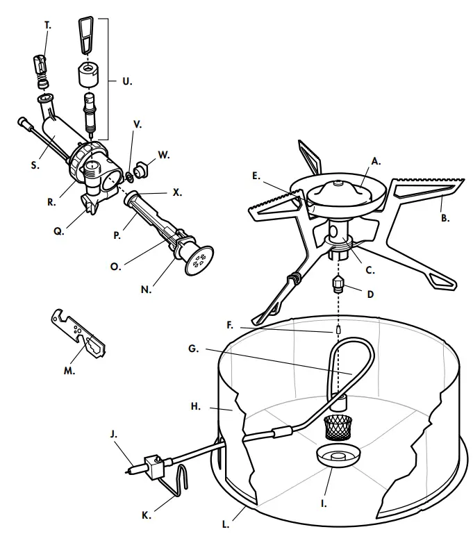 MSR 06633 Whisperlite International Multi-Fuel Stove - overview