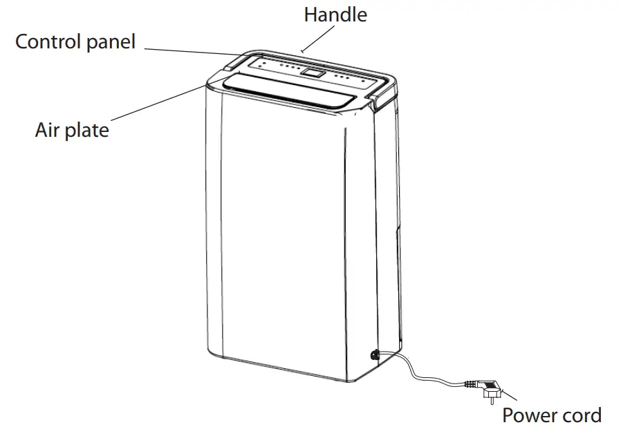 Woods MDK11 Compact and Convenient Dehumidifier - overview