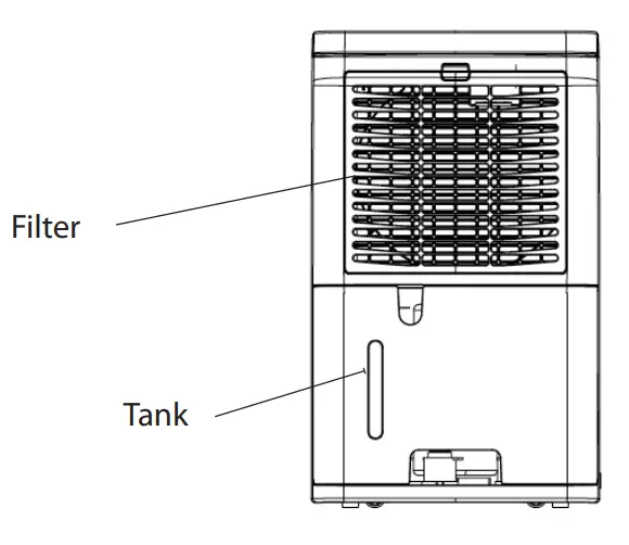 Woods MDK11 Compact and Convenient Dehumidifier - overview1