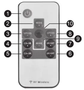 PYLE PLMRWB65LEB RGB LED Speaker-Remote