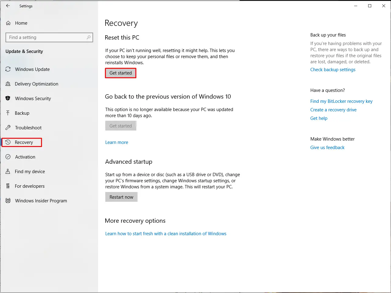 Razer Blade to its original factory settings