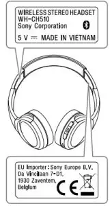 SONY WH-CH510 Wireless Stereo Headset-