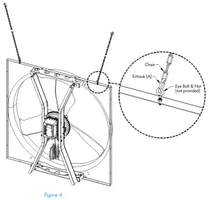 Munters FH1704 Chain Fan Hanger Kit - FIG7