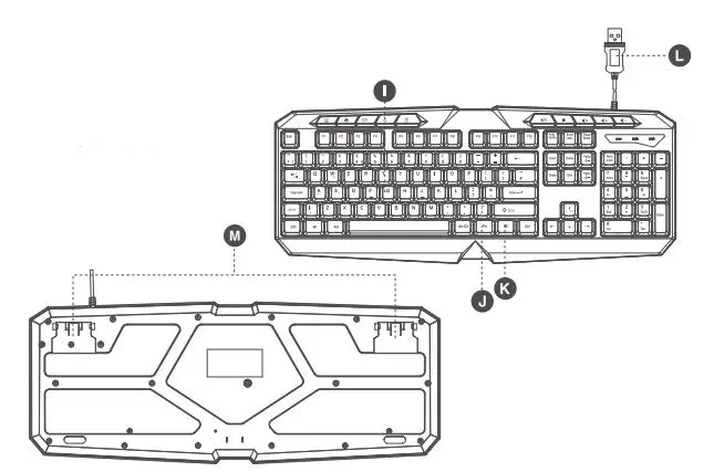 Goodmans 373686 4-in-1 Gaming Bundle with Colour Changing LED Lighting fig5