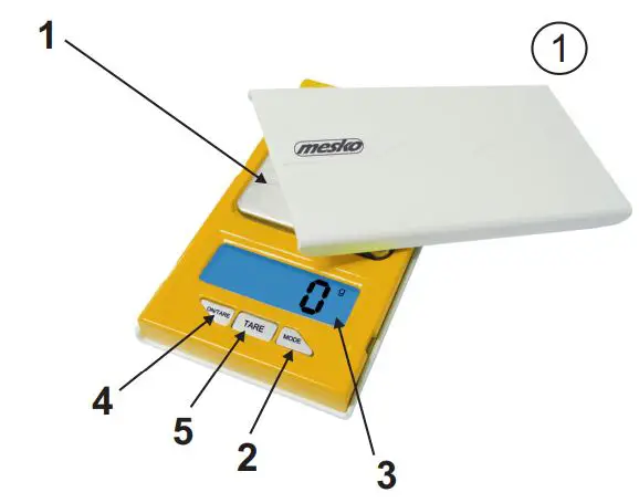 mesko MS 3160 Precision scale fig1
