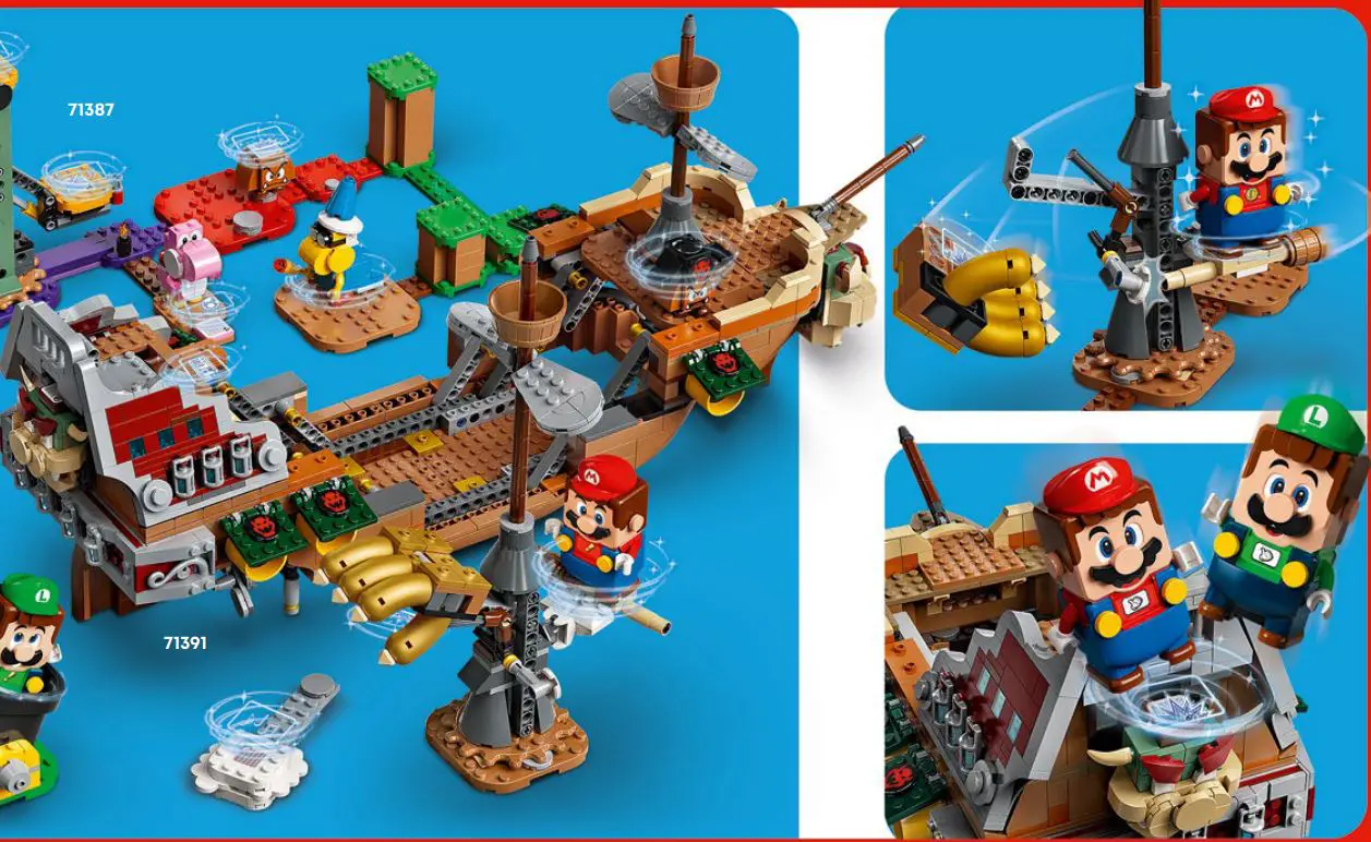 LEGO 71391 Super Mario Airship Expansion Set Instruction Manual - 71387