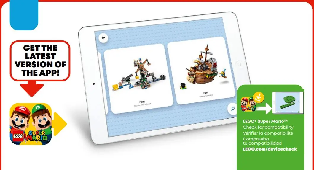 LEGO 71391 Super Mario Airship Expansion Set Instruction Manual - GET THE LATEST VERSION OF THE APP!