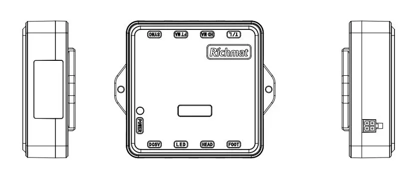 Richmat HJC26C Ble Control box-Dimensions