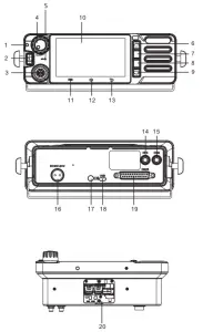 Inrico TM 9 POC Mobile Radio - Machine Chart