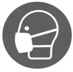 Wear a mask protection icon