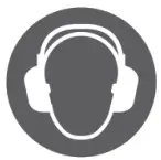 Wear ear protection icon