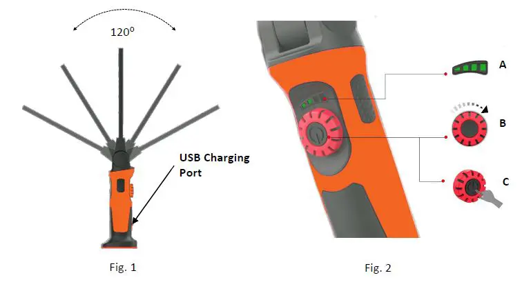 SP tools SP81446 Slim Line COB LED Work LightFlashlight Fig2