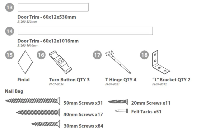 Mercia Garden Shiplap Apex Double Door No Windows - Overall Dimensions 3