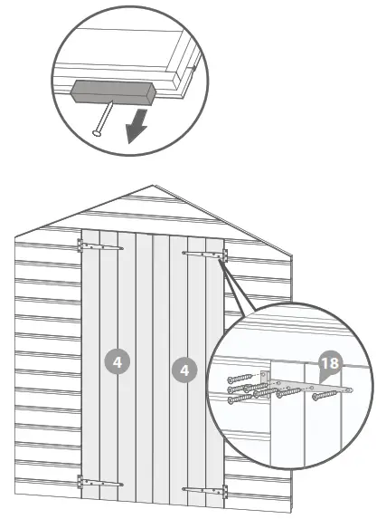 Mercia Garden Shiplap Apex Double Door No Windows - Pre Assembly