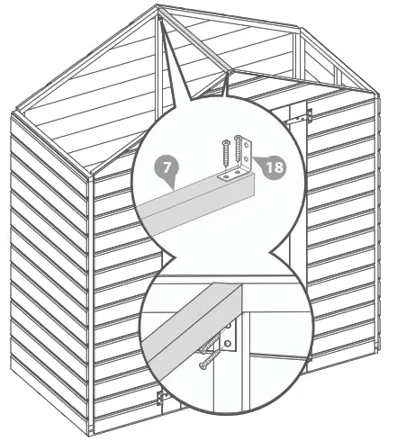 Mercia Garden Shiplap Apex Double Door No Windows - Step 5