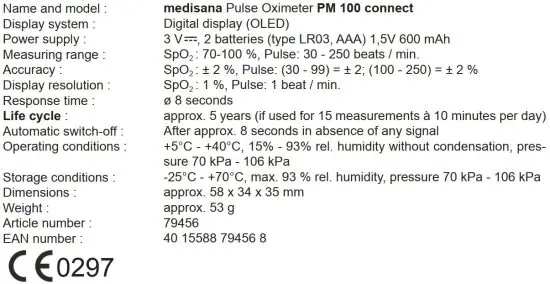 FIG 8 Technical specifications