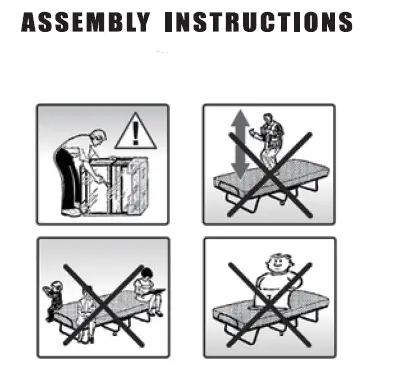COSTWAY HU10024 Folding BED with Mattress 1
