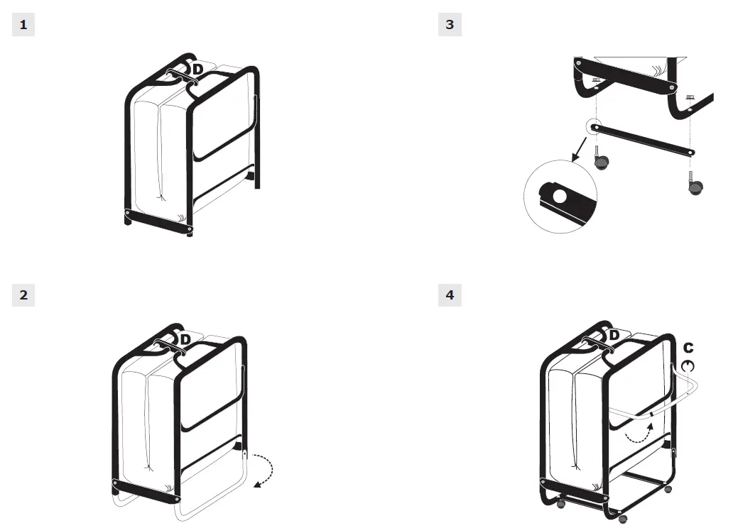 COSTWAY HU10024 Folding BED with Mattress 3