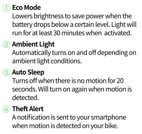 HAUTEWORKS Farina Smart Bike Light fig16