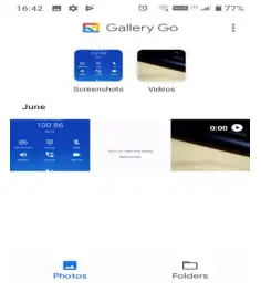 Gallery interface